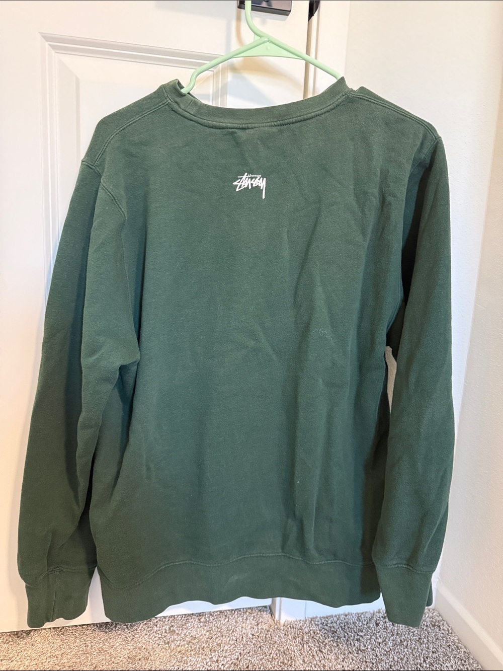 Stussy Green Graphic Sweatshirt - Hold Down The Crown - Picture 2 of 6